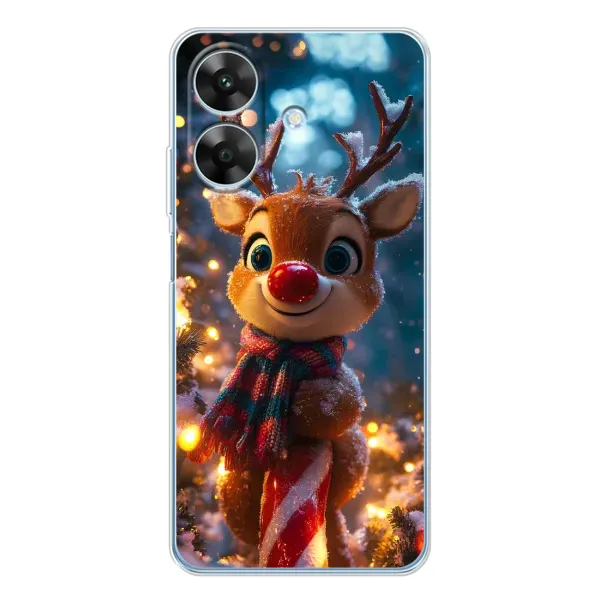Чехол с принтом «Олень с шарфом» для Realme Note 60x
