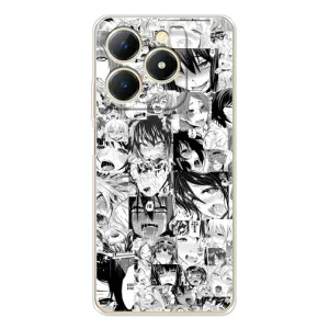 Чехол с принтом «Ahegao manga» для Realme Note 70