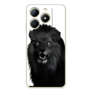 Чохли з картинкою животних RealMe Note 70 (Чорний ЛЕВ)