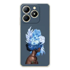 Чехлы (ART) Цветы на RealMe Note 70 (VPrint) (Квіти на голові)