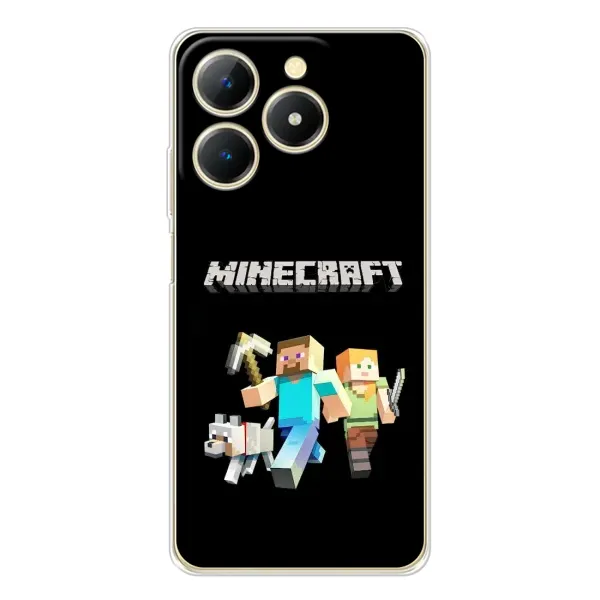 Чохол з принтом «герої Minecraft» для Realme Note 70 Чохол з принтом «герої Minecraft» для Realme Note 70