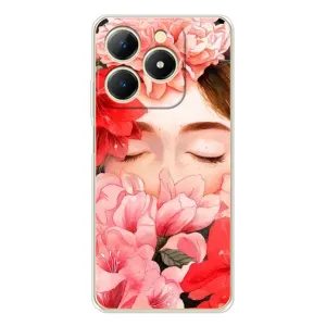 Чехлы (ART) Цветы на RealMe Note 70 (VPrint) (Очі в квітах)