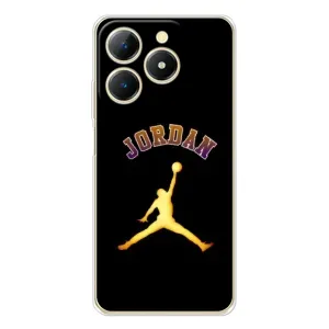 Чохли для RealMe Note 70 - з картинкою JORDAN (AlphaPrint) (Jordan Gold)