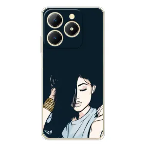 Чехол с принтом «Красивая девочка» для Realme Note 70