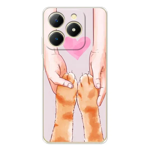 Чехол с принтом «Любовь к котикам» для Realme Note 70