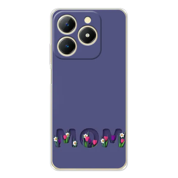 Чехол с принтом «Мама в цветах» для Realme Note 70