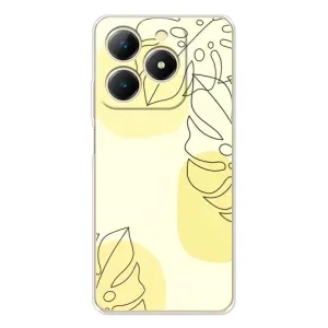 Силиконовый чехол с принтом в цветах на RealMe Note 70