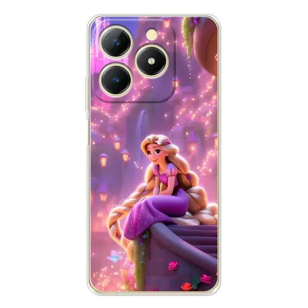 Чехол с принтом «Рапунцель в замке» для Realme Note 70