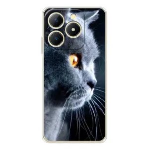 Чехол с принтом «Серый Кот» для Realme Note 70