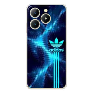 Чохли Адидас для RealMe Note 70 (AlphaPrint) (Синій Адідас)