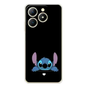Чехол с принтом «Стич на черном» для Realme Note 70
