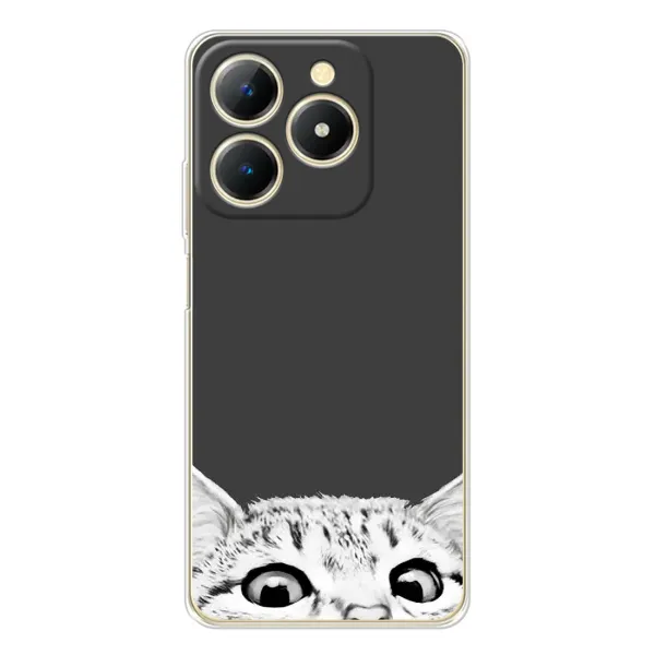 Чехол с принтом «Выглядывает кот» для Realme Note 70