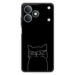 Чохол з принтом «Байдужий кіт» для Realme Note 80