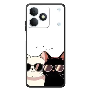 Чохол з принтом «Коти в окулярах» для Realme Note 80