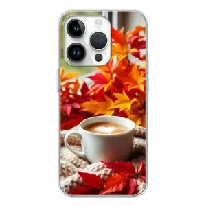 Чехол с уникальным дизайном «Осень с кофе» для RealMe P4