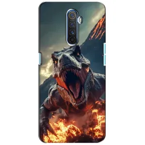 Чохол з принтом «Вогняний динозавр» для Realme X2 Pro