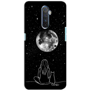 Чохол з малюнком кіт на Realme X2 Pro (Дівчина з котом)