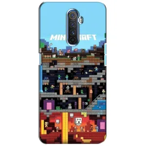 Чохол Майнкрафт на Realme X2 Pro (AlphaPrint) Minecraft (фон Minecraft)