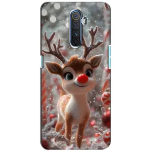 Яркий чехол для Realme X2 Pro с Зимними Оленятами
