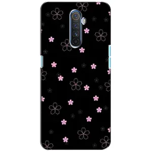 Чехол с принтом «Розовые цветы на черном» для Realme X2 Pro