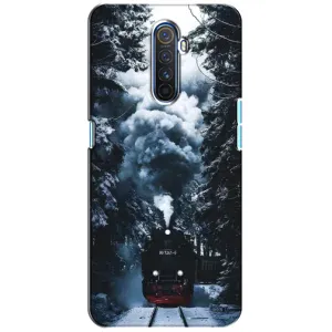 Новорічні, Святкові Чохли для Realme X2 Pro - 2024 год (Зимовий потяг)