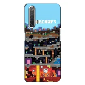 Чехол Майнкрафт на Realme X3 (AlphaPrint) Minecraft (фон Minecraft)