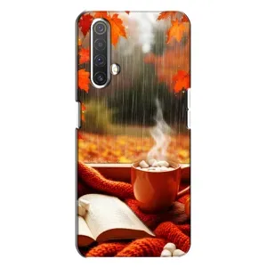 Чехол с принтом «Кофе и дождь» для Realme X3
