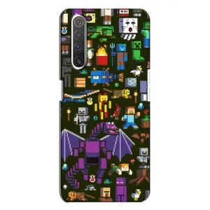 Чехол Майнкрафт на Realme X3 (AlphaPrint) Minecraft (Коллаж Майнкрафт)