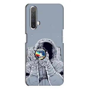 Чехол NASA для Realme X3 (AlphaPrint) (Космонавт фото)