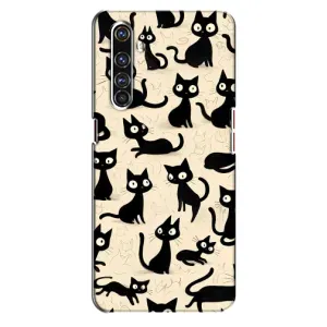Чехол с рисунком кот на Realme X50 Pro