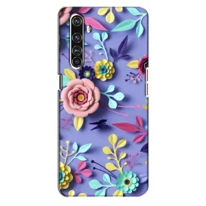 Чехлы с Цветами для Realme X50 Pro (VPrint) (Цветочный дизайн)