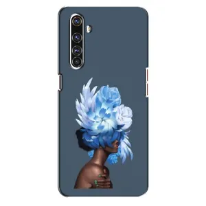 Чехлы (ART) Цветы на Realme X50 Pro (VPrint) (Цветы на голове)