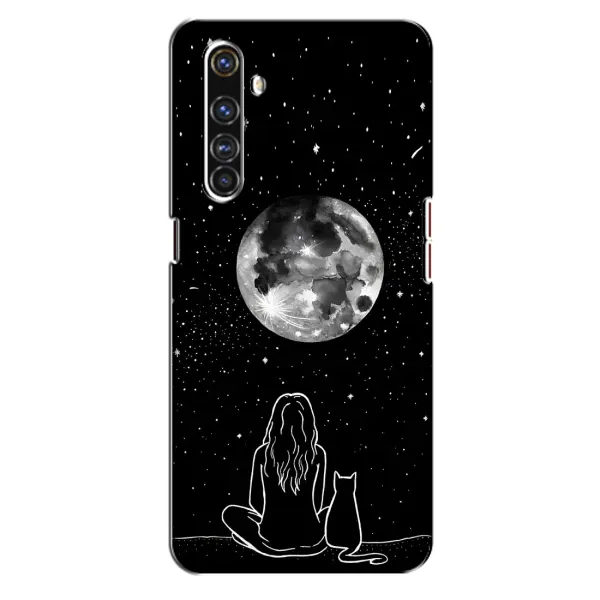 Чехол с принтом «Девушка с котом» для Realme X50 Pro