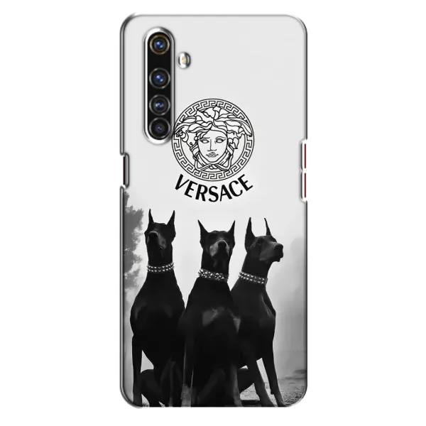 Чехол с принтом «Доберман Версаче» для Realme X50 Pro