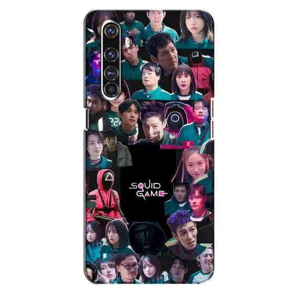 Чехол с принтом «Коллаж Игра кальмара» для Realme X50 Pro