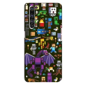 Чохол Майнкрафт на Realme X50 Pro (AlphaPrint) Minecraft (Колаж Майнкрафт)