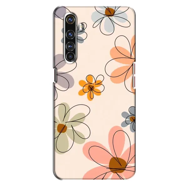 Чехол с принтом «Разноцветные цветы» для Realme X50 Pro