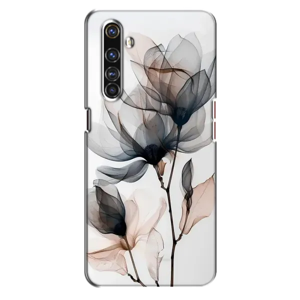 Чехол с принтом «Цветы на белом» для Realme X50 Pro