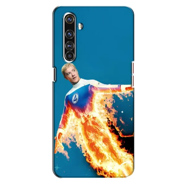 Чохол з принтом «Людина-факел у вогні» для Realme X50 Pro