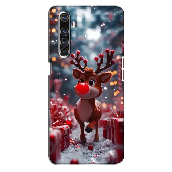 Чехол с принтом «Олень среди подарков» для Realme X50 Pro