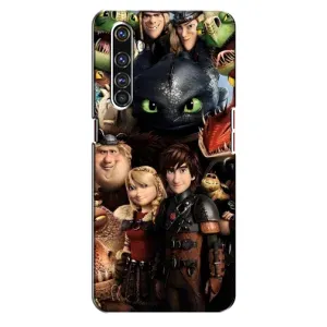 Чехол как приручить дракона на Realme X50 Pro (Персонажи дракона)