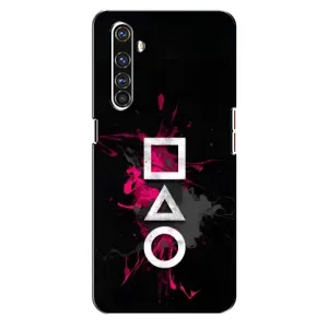Чехол Гра в кальмара для Realme X50 Pro (Символы Игра кальмара)