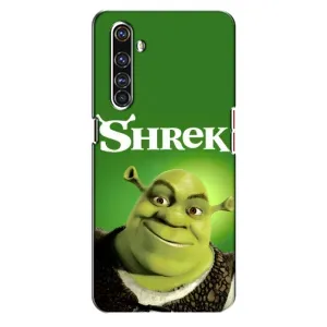 Чехол с мультфильмом Шрек на Realme X50 Pro (Улыбающийся Шрек)