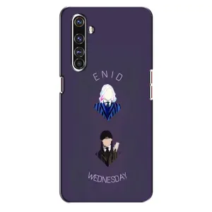 Чехлы Венсдей на Realme X50 Pro Уэнсдей (AlphaPrint) (Уэнздей и подруга)
