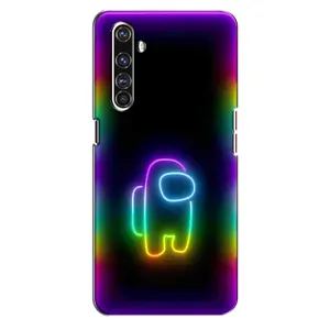 Чехол Амонг Ас для Realme X50 Pro (AlphaPrint) (Яркий скин)