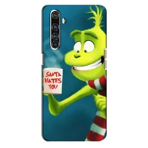 Рождественские Чехлы для Realme X50 Pro (VPrint) (Зеленый Гринч)