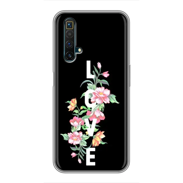 Чехол с принтом «Цветы LOVE» для Realme X50 Чехол с принтом «Цветы LOVE» для Realme X50