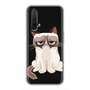 Чохол з принтом для Realme X50 (AlphaPrint) Модні коти (Сумний кіт)