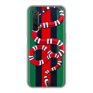 Чехлы ГУЧЧИ для Реалми Х50 (AlphaPrint) (Gucci змия)
