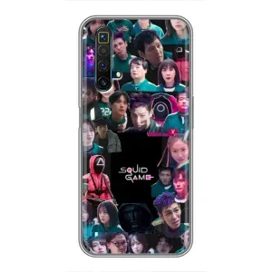 Чохол Гра в кальмара для Realme X50 (Колаж Гра кальмара)